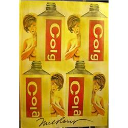Mel Ramos (American, b.1935) and Pietro Psaier (Italian, b.1939) Colgate Girl, Waving Behind a Tube.