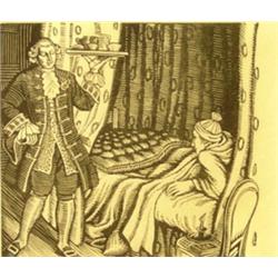 Gwen Raverat (1885-1957) A Sentimental Journey through France and Italy, woodcut, 9 x 10cm  Origina.