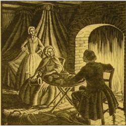 Gwen Raverat (1885-1957) A Sentimental Journey through France and Italy, woodcut, 10 x 10cm Original