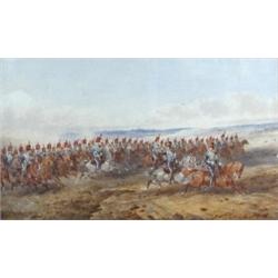 Orlando Norie (1832-1901) The Yorkshire Yeomanry at the Charge, signed lower right "Orlando Norie",.