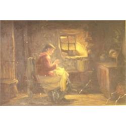 William Harris Weatherhead, RI (1843-1903) Passing the Time, oil on canvas, 24 x 35cm £700-1,000...