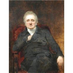 English School (19th Century) Portrait of a Gentleman, oil on canvas, 11 x 84cm £600-800...