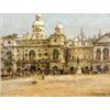 Image 1 : Albert Ernest Bottomley, RBA (1873-1950) Horse Guards Parade, Whitehall, London, signed lower right.