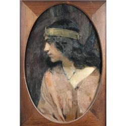 The Hon. Marion Saumarez (1885-1978) The Arab Robe, oil on canvas, 63 x 42cm Provenance: Given by t.