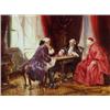 Image 1 : Frank Moss Bennett (1874-1953) Noblemen playing Chess, with a Cardinal watching, signed lower right.