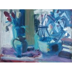 Brian Ballard (Irish, b.1943) Tulips, signed lower right "Ballard", oil on canvas, 43 x 60cm  Exhib.