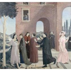 Marjorie McGill (Exh. 1929-1936) The King and the Beggar Maid, inscribed on the reverse "Marjorie M.