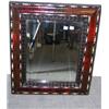 Image 1 : A Baroque style Spanish tortoiseshell framed mirror, the bevelled rectangular plate within wavy ban.