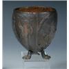Image 1 : A late 18th/early 19th century coconut cup carved in low relief with Daniel in the lion's den, a he.