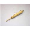 Image 1 : A late 18th/early 19th century bone syringe, the plunger wrapped in wool opposite the pineapple tur.