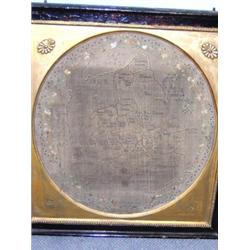 Sarah White, South Ockenden School, 1794, her needlework map sampler worked with the counties of En.