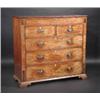 Image 1 : A 19th century mahogany chest, the rectangular top above a long frieze drawer, two short and three..