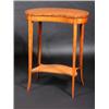 Image 1 : An Edwardian satinwood kidney shaped side table, the line inlaid shaped top with crossbanded edge s.