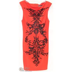 SIZE MEDIUM SLEEVELESS PENCIL DRESS W/ BEAD DESIGN