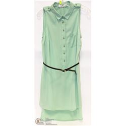 SIZE MEDIUM MINT SLEEVELESS BLOUSE STYLE DRESS