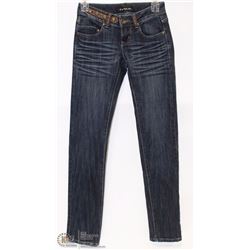 FX IMPORTS BRANDED LOW RISE SKINNY JEANS SZ 27