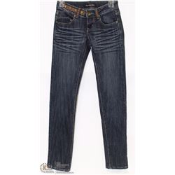 FX IMPORTS BRANDED LOW RISE SKINNY JEANS SZ 28