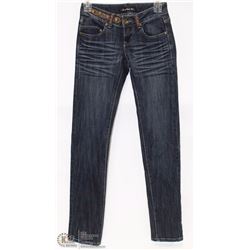 FX IMPORTS BRANDED LOW RISE SKINNY JEANS SZ 28