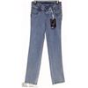 Image 1 : XICA SIZE 7 MEDIUM BLUE BOOT CUT HIGH RISE JEANS
