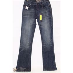 CIELO SIZE 5 MEDIUM RISE FLARE CUT BEDAZZLING ON