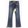 Image 1 : CIELO JEANS SIZE 3 BOOT CUT/FLARE RHINESTONE