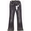 Image 1 : CIELO SIZE 3 BOOT CUT LOW RISE BLACK & WHITE