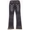 Image 2 : CIELO SIZE 3 BOOT CUT LOW RISE BLACK & WHITE