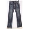 Image 1 : CIELO SIZE 3 BOOT CUT LOW RISE MILD DISTRESSING