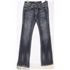 Image 1 : CIELO SIZE 9 BOOT CUT LOW RISE MILD DISTRESSING