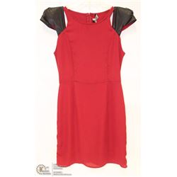 SIZE MEDIUM LEATHER CAP SLEEVE WITH CUT OUT