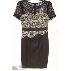 SIZE SMALL SHORT SLEEVE COCKTAIL DRESS WITH SILK