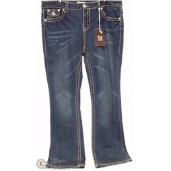 REFLEX JEANS SIZE 3XL FLARE CUT W/ FAUX CRYSTAL