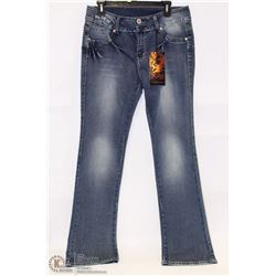 XICA JEANS HIGH RISE BOOT CUT SIZE 7 W/ FAKE