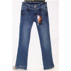 XICA JEANS HIGH RISE SKINNY SIZE 5 NO BACK POCKETS