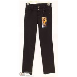 TRASH VOUDAVILLE SIZE 36 BLACK CURVY FIT STRAIGHT