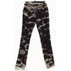Image 1 : VO JEANS SIZE 9 BEACH TIEDYE PATTERN ON BLACK