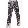 Image 2 : VO JEANS SIZE 9 BEACH TIEDYE PATTERN ON BLACK