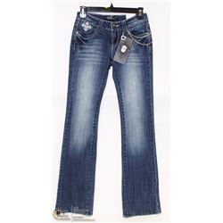 CIELO JEANS SIZE 3 BOOT CUT BEDAZZLING ON BACK