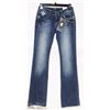 Image 1 : CIELO JEANS SIZE 3 BOOT CUT BEDAZZLING ON BACK
