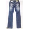 Image 2 : CIELO JEANS SIZE 11 BOOT CUT BEDAZZLING ON BACK