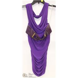 SIZE MEDIUM CROSS HALTER MINI DRESS WITH