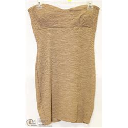 SIZE SMALL STRAPLESS BODY CON MINI DRESS RUFFLES