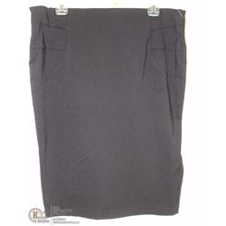 SIZE 3XL BLACK STRETCH PENCIL SKIRT, MID LENGTH