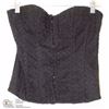 Image 1 : SIZE LARGE BLACK CORSET TOP STRAPLESS, WITH