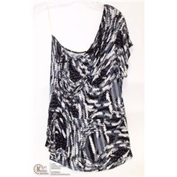 SIZE SMALL ONE SHOULDER BLOUSE WITH ELASTIC WAIST