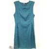 Image 1 : SIZE SMALL GREEN SLEEVELESS ALINE DRESS WITH SMALL