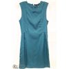 Image 1 : SIZE SMALL GREEN SLEEVELESS ALINE DRESS WITH SMALL