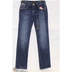 VO JEANS  WAIST SIZE 30 STRAIGHT CUT BEDAZZLED