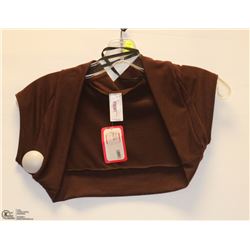 SIZE SMALL BROWN SHRUG