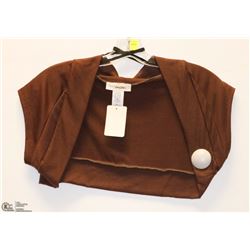 SIZE 2XL BROWN SHRUG